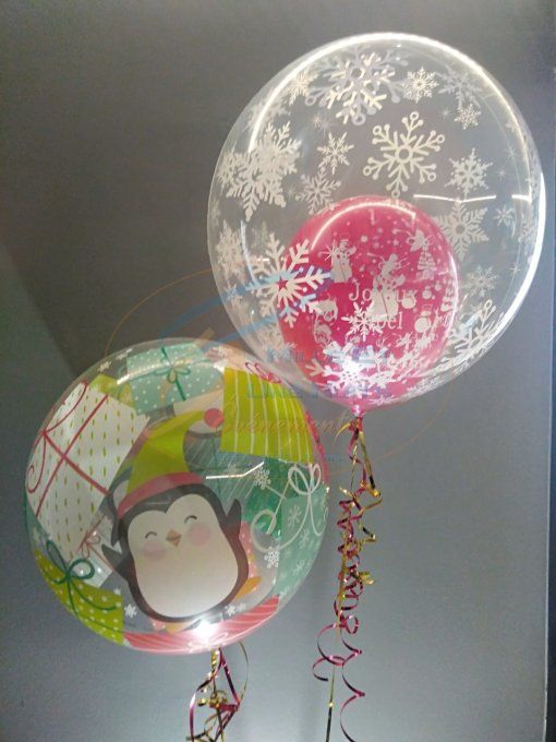Bouquet de ballon pvc Noël à l'Hélium