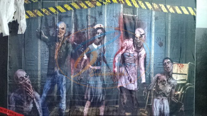 TOILE DE FOND ZOMBIE 3MX2M