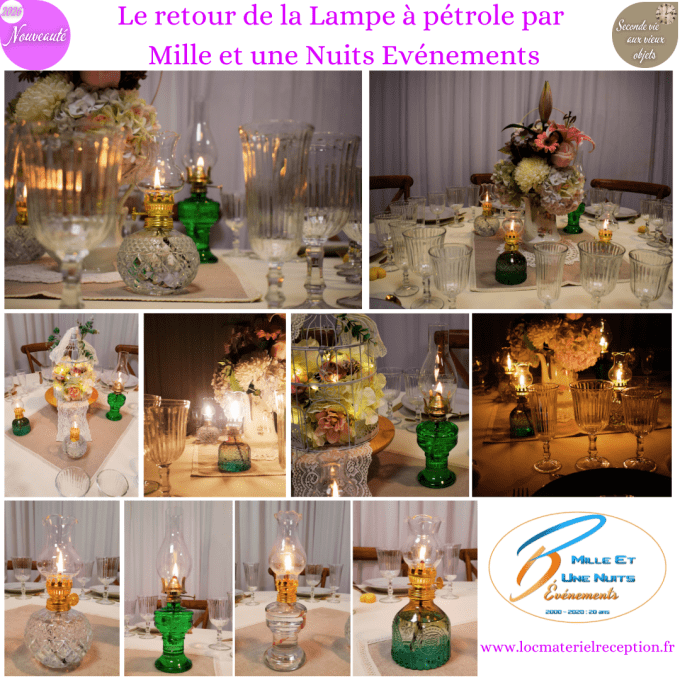 Décoration thème vintage la lampe à pétrole le retour.