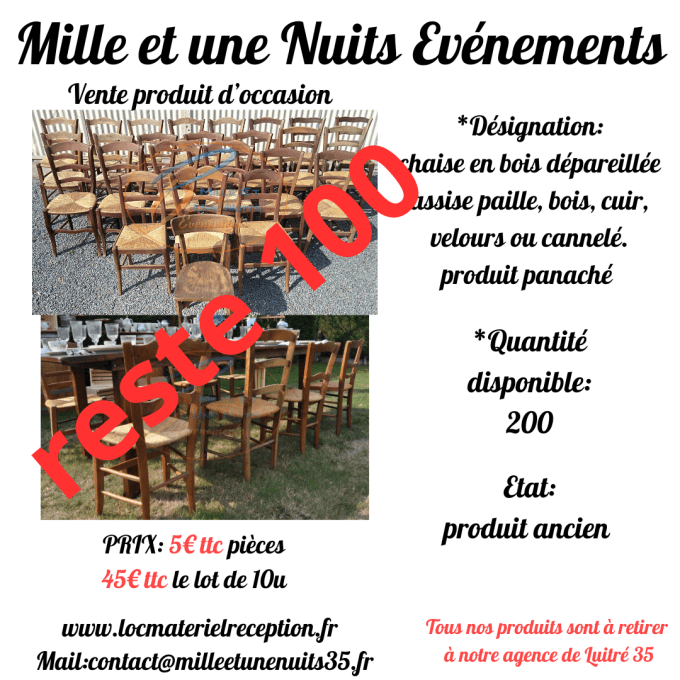 CHAISE EN BOIS DEPAREILLE