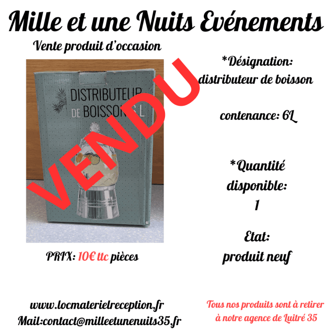 DISTRIBUTEUR DE BOISSSON