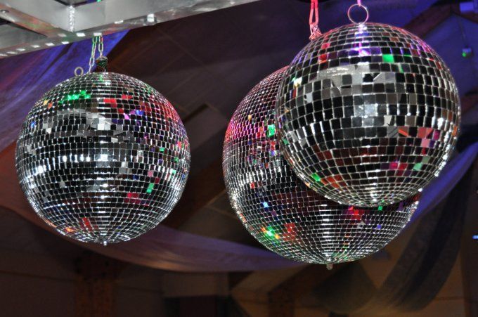 Location boule à facette de 10cm à 50cm de diamètre.