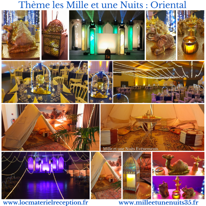 ARCHE CENTRE DE TABLE THEME ORIENTAL