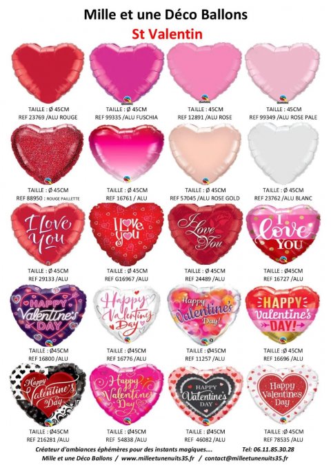 COLLECTION BALLON ST VALENTIN