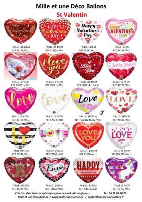 COLLECTION BALLON ST VALENTIN