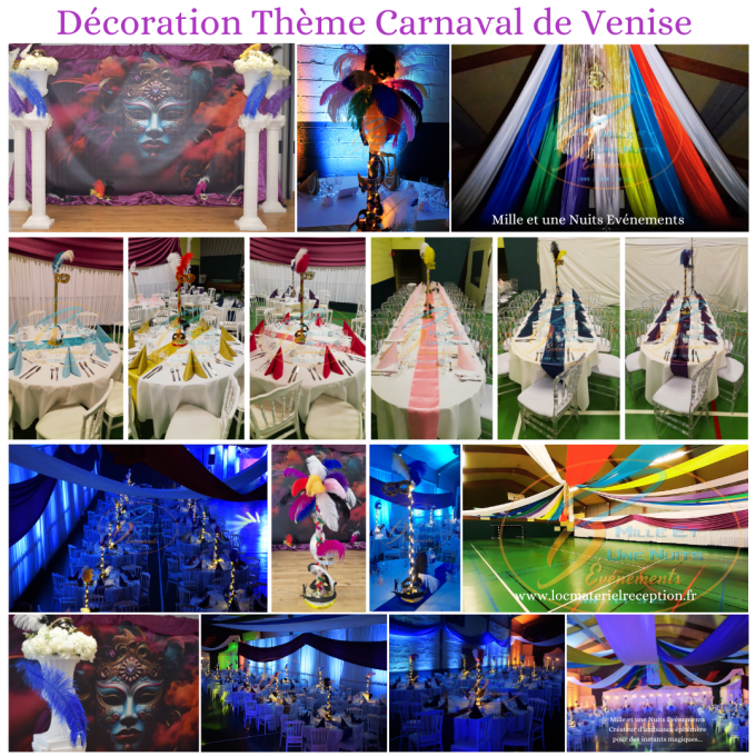 Décoration Thème Carnaval de Venise