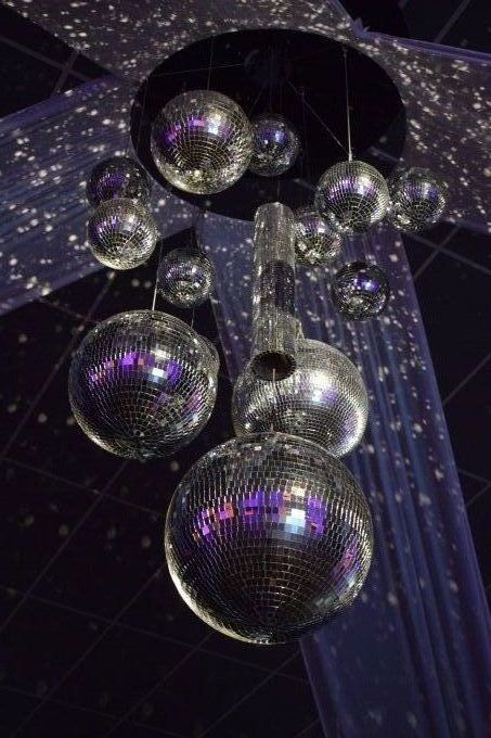 CENTRE DE PLAFOND BOULE DISCO